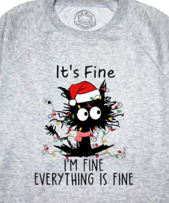 Bluza printata-I’m Fine for Christmas