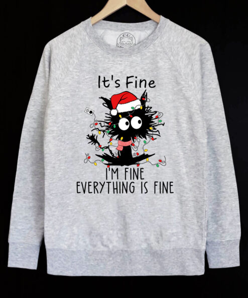 Bluza printata-I’m Fine for Christmas, Barbati