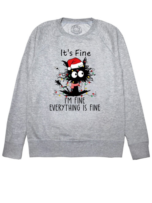 Bluza printata-I’m Fine for Christmas, Barbati