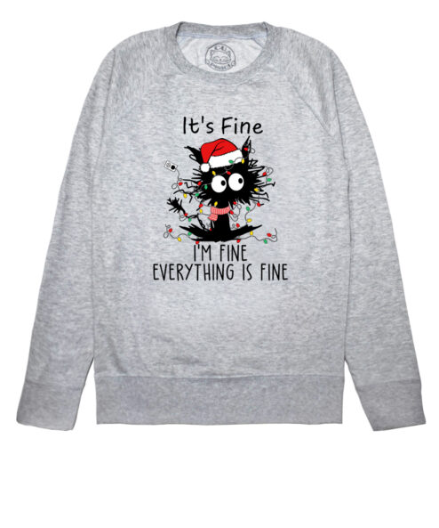 Bluza printata-I’m Fine for Christmas, Femei