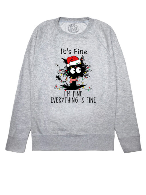 Bluza printata-I’m Fine for Christmas, Femei
