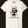 Tricou bumbac organic-I’m Fine for Christmas, Barbati