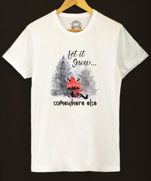 Tricou bumbac organic-Let it Snow..., Barbati