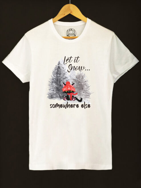 Tricou bumbac organic-Let it Snow..., Barbati