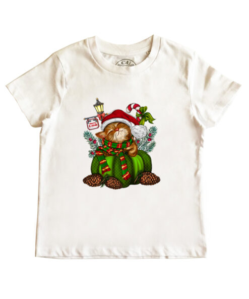 Tricou bumbac-Sweet Christmas Cat, Copii