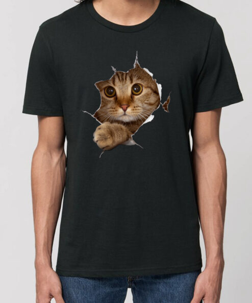 Tricou bumbac organic-Curious Cat, Barbati