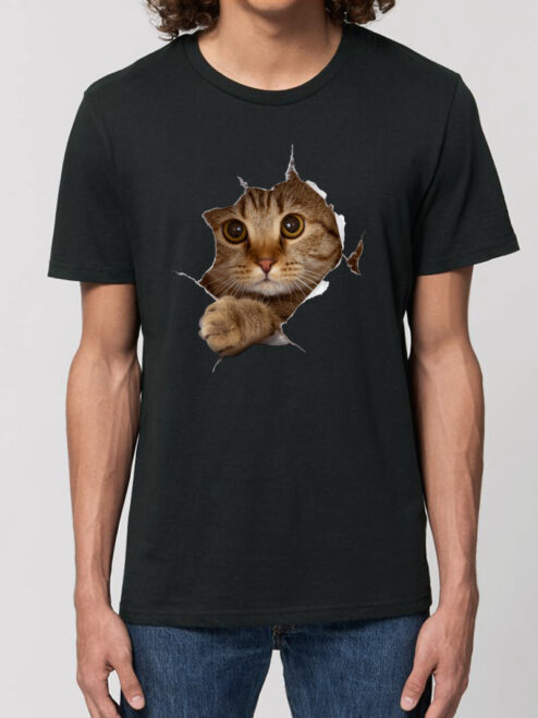 Tricou bumbac organic-Curious Cat, Barbati