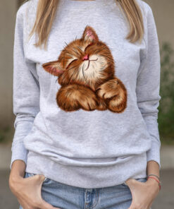 Bluza printata-Super Cute Cat