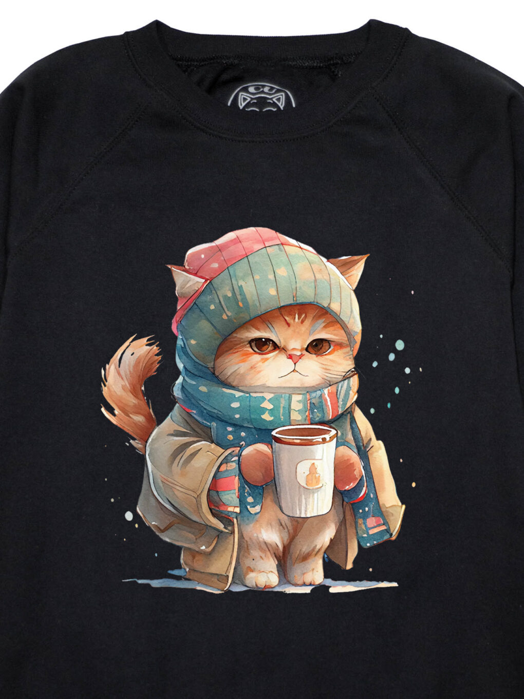 Bluza printata-Winter Cat