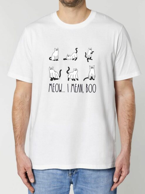 Tricou din bumbac organic Premium-Meow... I Mean Boo, Barbati