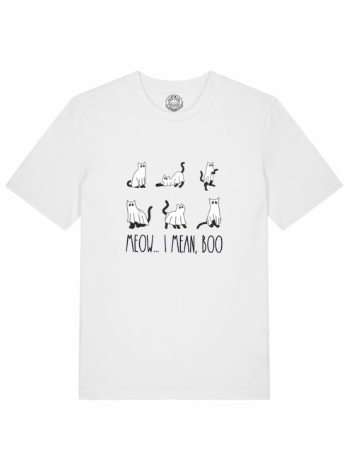 Tricou din bumbac organic Premium-Meow... I Mean Boo, Barbati