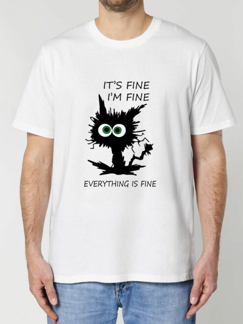 Tricou din bumbac organic Premium-I'm Fine, Barbati