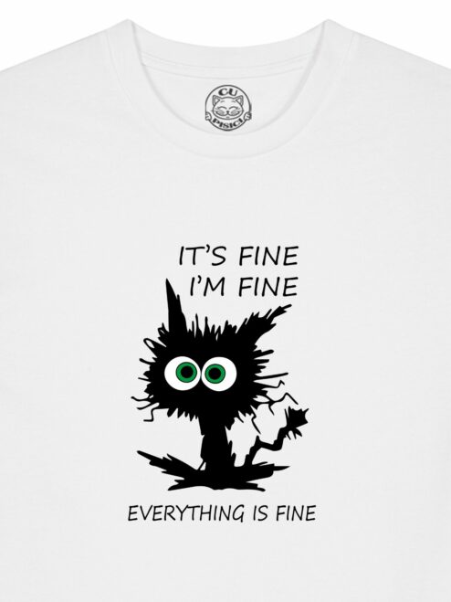 Tricou din bumbac organic Premium-I'm Fine, Barbati
