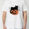 Tricou din bumbac organic Premium-Pumpkin Cat, Barbati
