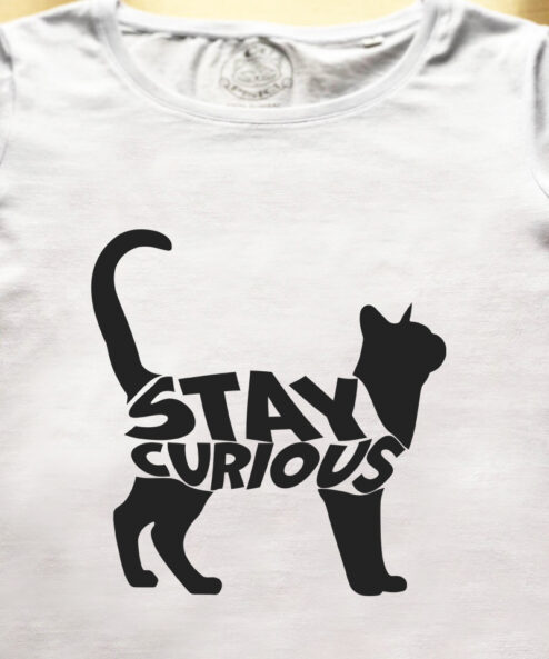 Tricou bumbac organic-Stay Curious