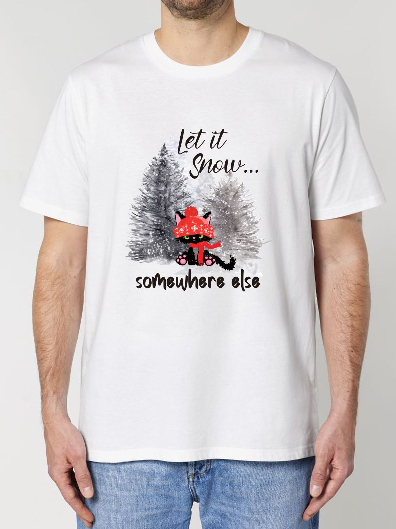 Tricou din bumbac organic Premium-Let it Snow..., Barbati