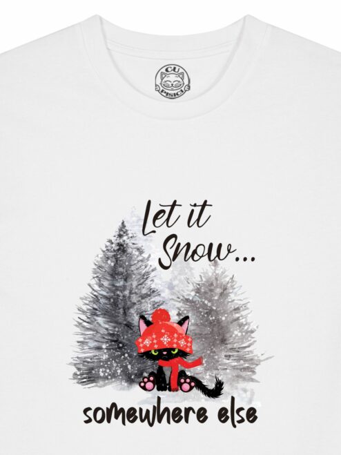 Tricou din bumbac organic Premium-Let it Snow..., Barbati
