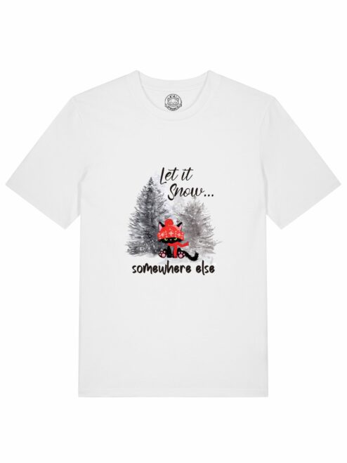 Tricou din bumbac organic Premium-Let it Snow..., Barbati