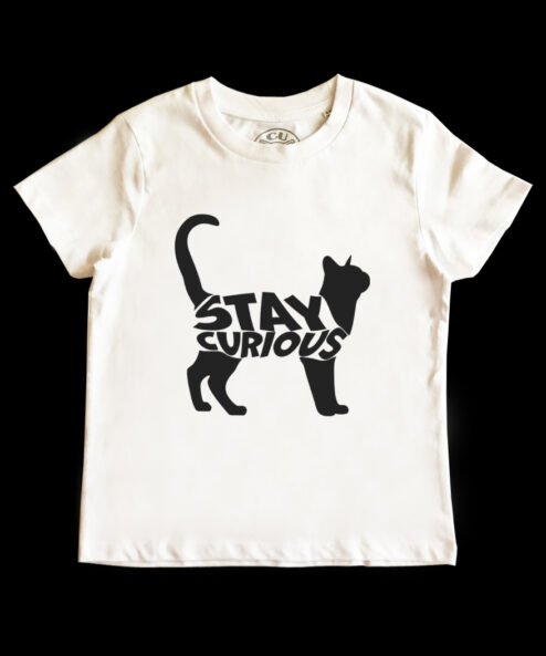 Tricou bumbac-Stay Curious, Copii