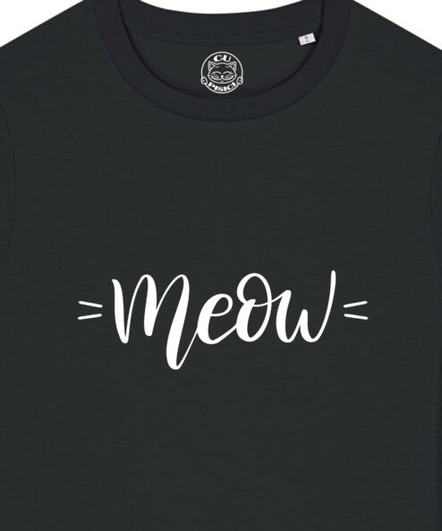 Tricou bumbac organic-Meow, Femei