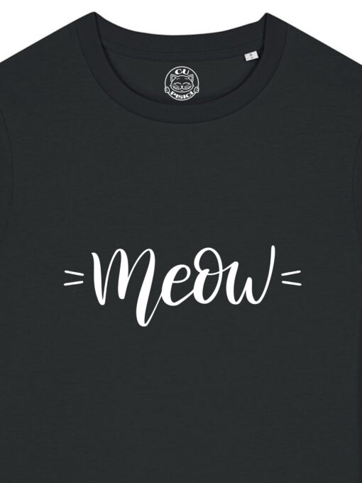 Tricou bumbac organic-Meow, Femei