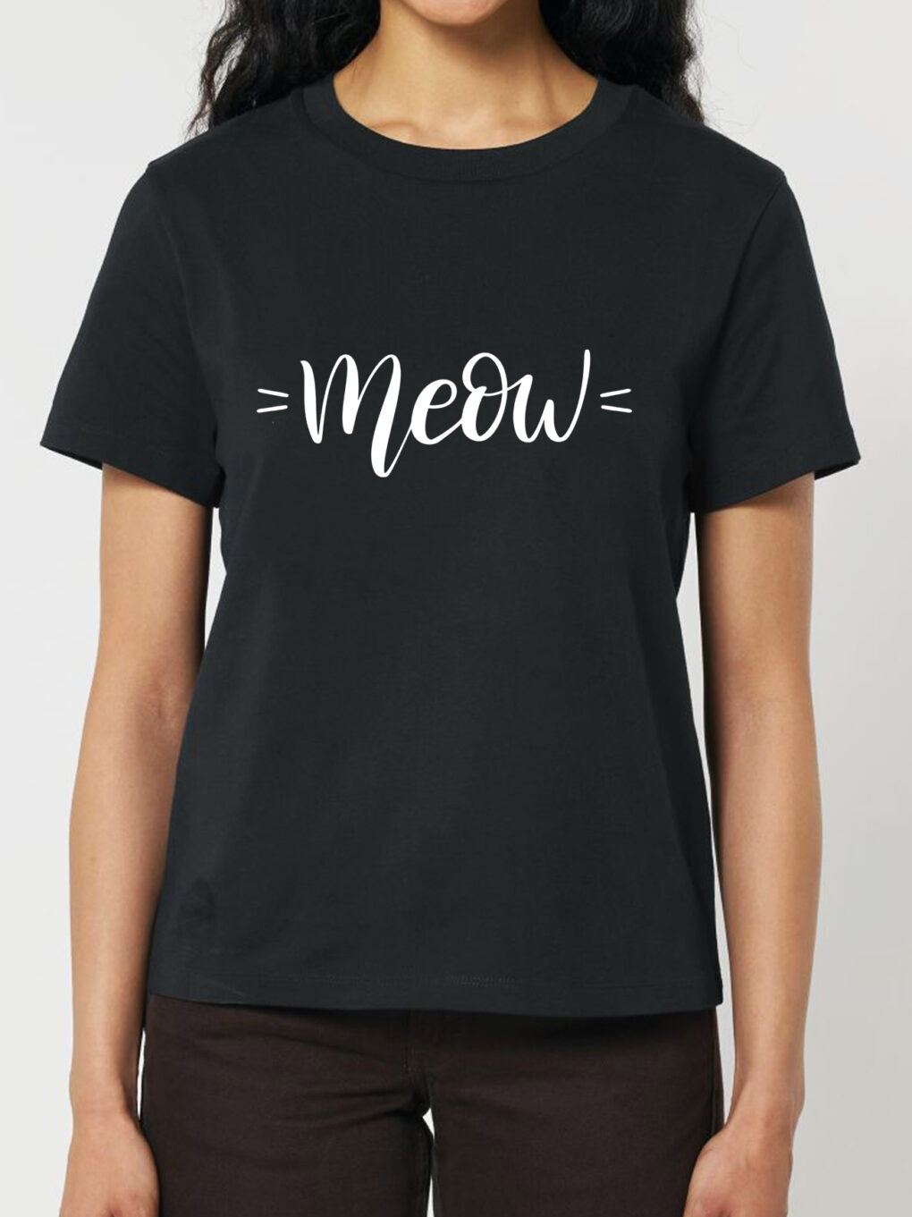 Tricou bumbac organic-Meow, Femei