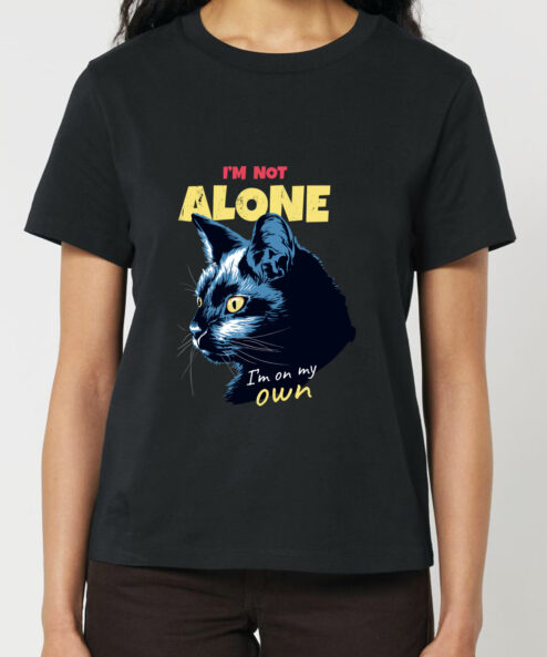 Tricou bumbac organic-Not Alone, Femei