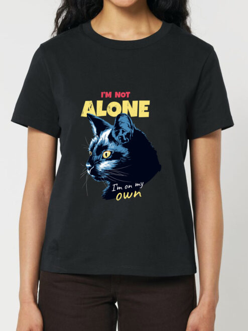 Tricou bumbac organic-Not Alone, Femei