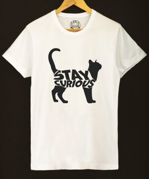 Tricou bumbac organic-Stay Curious, Barbati