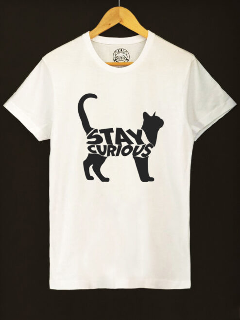 Tricou bumbac organic-Stay Curious, Barbati