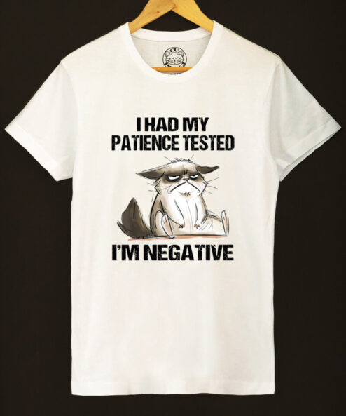 Tricou bumbac organic-I Had My Patience Tested, Barbati