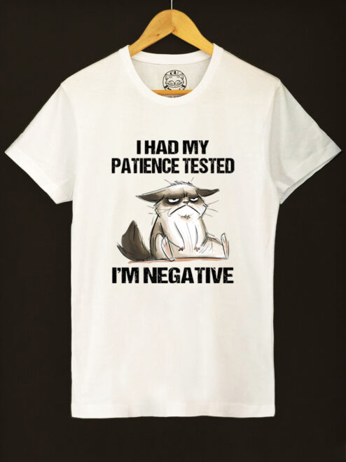 Tricou bumbac organic-I Had My Patience Tested, Barbati