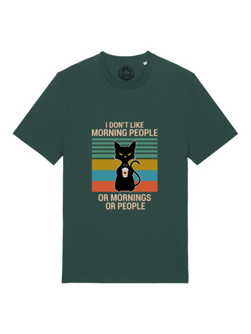 Tricou bumbac organic-Morning People, UNISEX