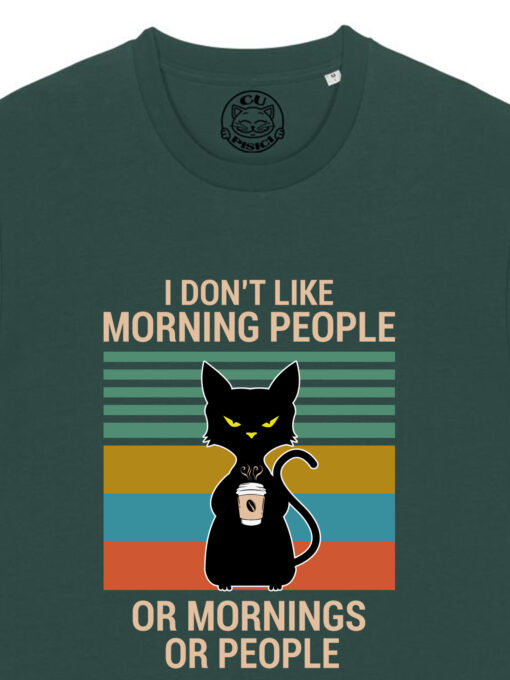 Tricou bumbac organic-Morning People, UNISEX