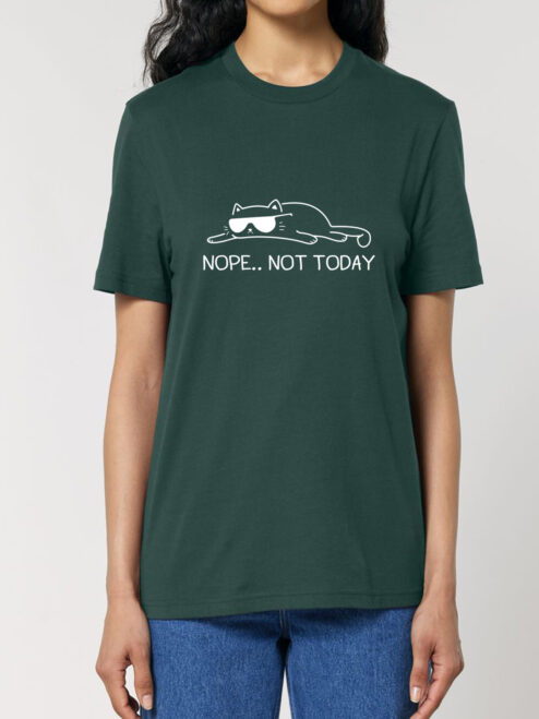 Tricou bumbac organic-Not Today, UNISEX