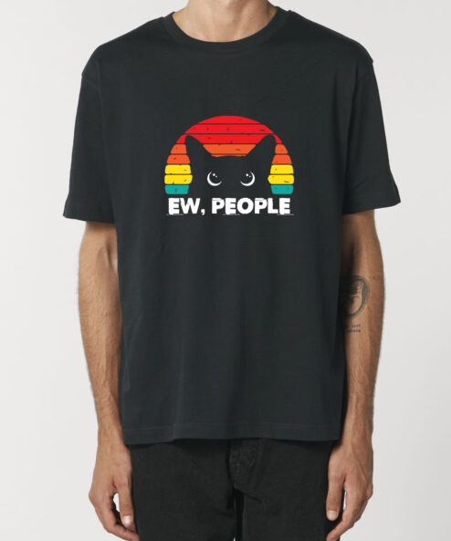 Tricou bumbac organic Oversized-Ew People, UNISEX