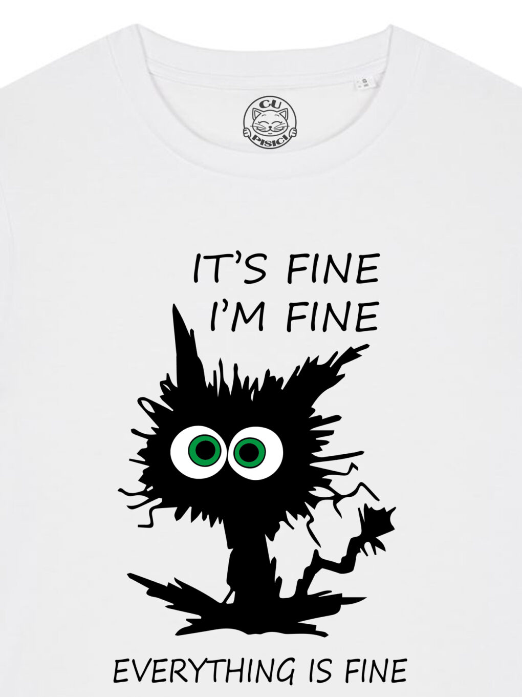 Tricou bumbac organic-I'm Fine, Femei