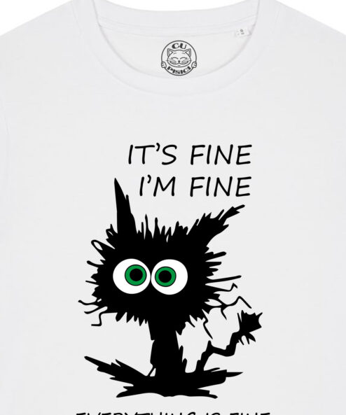 Tricou bumbac organic-I'm Fine, Femei