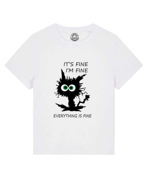 Tricou bumbac organic-I'm Fine, Femei