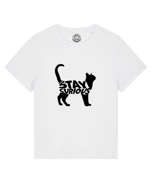 Tricou bumbac organic-Stay Curious, Femei