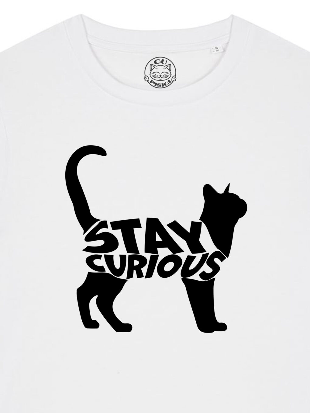 Tricou bumbac organic-Stay Curious, Femei