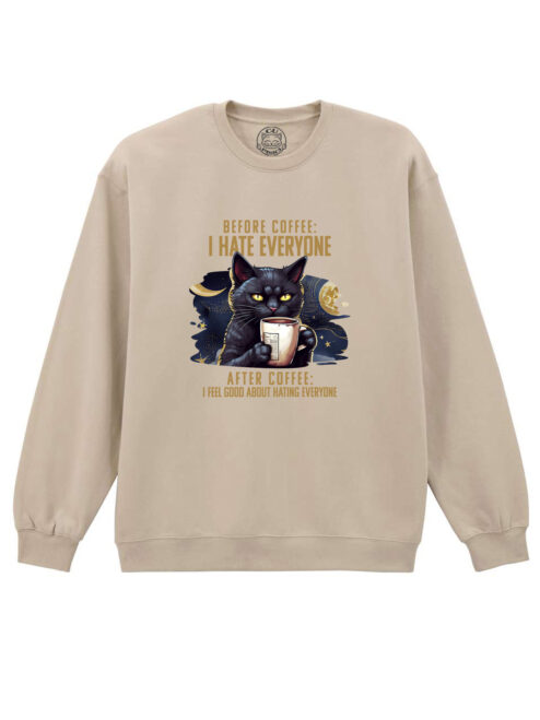 Bluza printata-After Coffee, Unisex