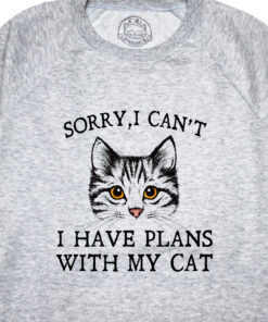 Bluza Printata-I Have Plans With My Cat