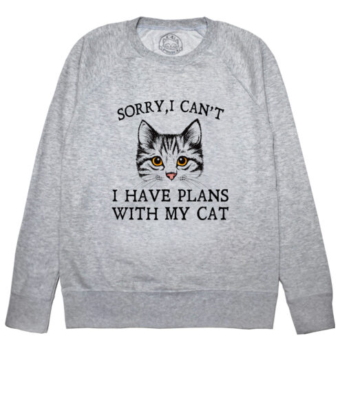 Bluza Printata-I Have Plans With My Cat, Barbati