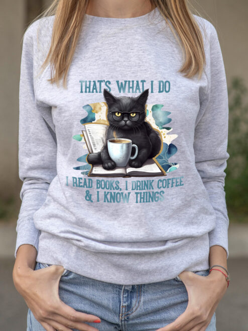 Bluza printata-I Know Things, Femei