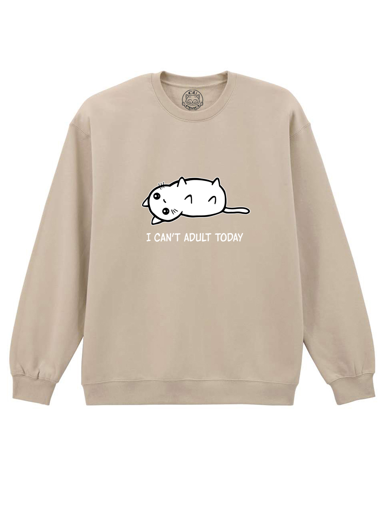 Bluza Printata-I Can’t Adult Today, Unisex