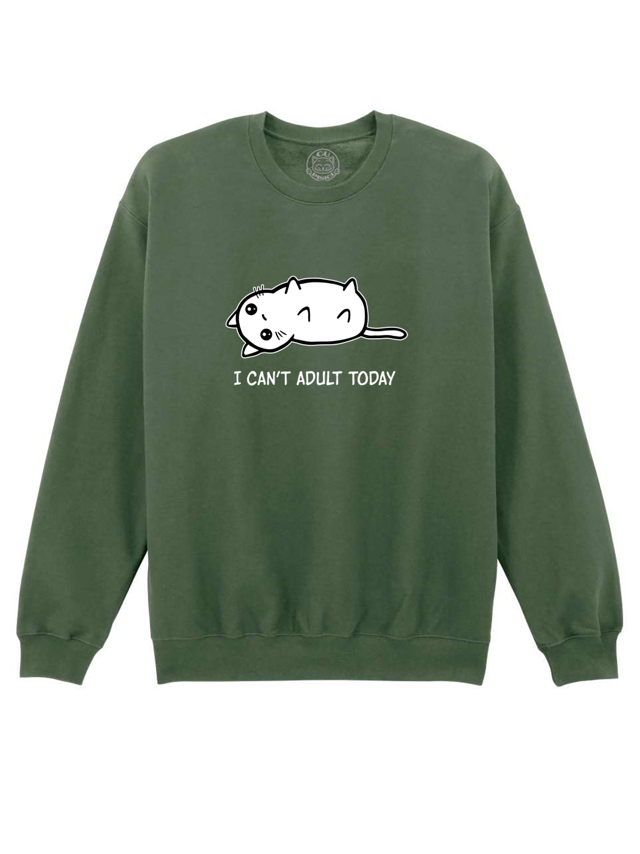 Bluza Printata-I Can’t Adult Today, Unisex