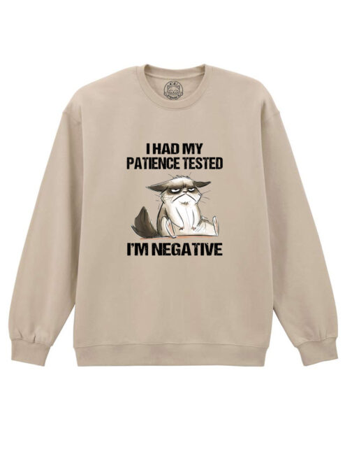 Bluza printata-I Had My Patience Tested, Unisex