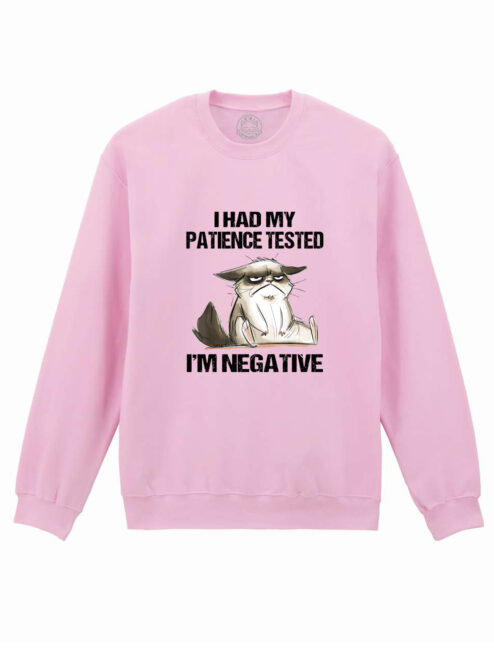 Bluza printata-I Had My Patience Tested, Unisex