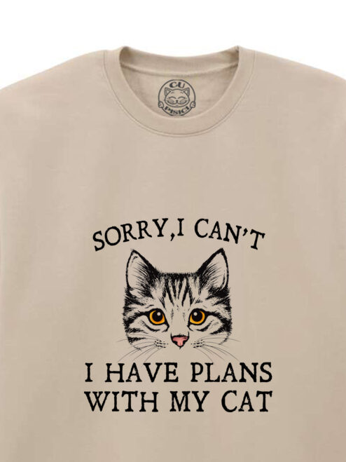 Bluza Printata-I Have Plans With My Cat, Unisex
